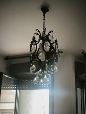 Lampadario sospensione ottone usato  Viareggio