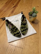 Chinelos venezianos Le Monde Beryl estampa de tigre Bevilacqua veludo verde feminino 38 comprar usado  Enviando para Brazil