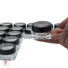 Frascos cosméticos quadrados recipientes de beleza vazios tampa da janela 10 gramas ml (25) 3089 comprar usado  Enviando para Brazil