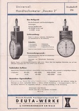 Universal handtachometer deumo gebraucht kaufen  Berlin