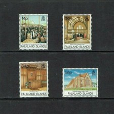 Usado, Ilhas Malvinas: 1992, Centenary Christ Church Cathedral, Stanley, conjunto sem marca de charneira  comprar usado  Enviando para Brazil