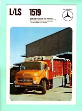 ▬► Prospectus Brochure Catalogue MERCEDES BENZ Camion L / LS 1519 07/74 1974 8p comprar usado  Enviando para Brazil