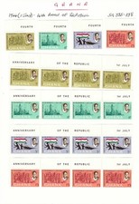 Colección de estampillas montadas de Ghana como nuevas, 1964-1970 segunda mano  Embacar hacia Mexico