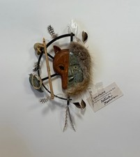 Katuck Kealiher Anchorage Alaska Inupiaq Wolf And Man Spirit Mask *As Is for sale  Tucson