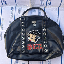 Bolsa de ombro vintage Betty Boop Y2K desenho animado 2005 patch preta comprar usado  Enviando para Brazil