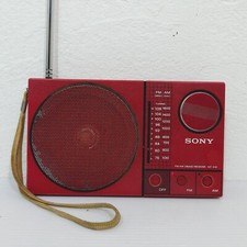 Rádio portátil receptor Sony ICF-S30 AM/FM 2 bandas vermelho antigo Japão comprar usado  Enviando para Brazil