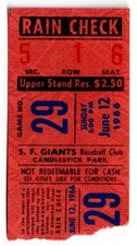 1966 giants dodgers for sale  Merrifield