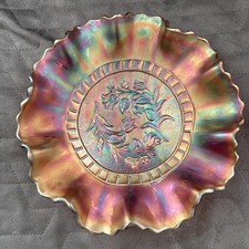Carnival glass footed for sale  RUARDEAN