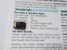 Zimo ms590n18 dcc for sale  ELY