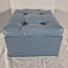 Blue ottoman footstool for sale  Lebanon