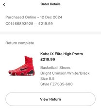 Nike kobe elite for sale  PURLEY