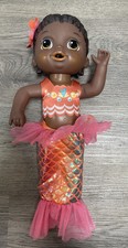 Boneca sereia Hasbro 2017 Baby Alive Shimmer N Splash afro-americana barbatana rosa comprar usado  Enviando para Brazil
