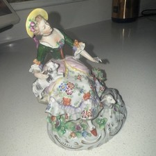 Porcelain shepherdess figurine for sale  CORSHAM
