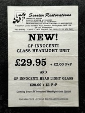 Vintage scooter restorations for sale  LLANDUDNO