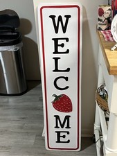 Welcome sign tin for sale  Fishers