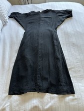 Usado, Vestido Midi Vintage J M Em Algodão Liberty Blusa de Muslin Preta Tamanho M Década de 1980 comprar usado  Enviando para Brazil