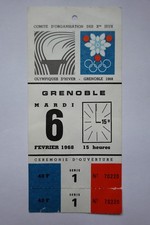 Ticket billet cérémonie d'occasion  Meylan