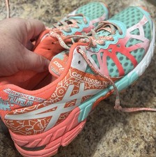 Tênis de triatlo feminino Asics Gel- Noosa Tri-9 multicolorido tamanho 6.5 comprar usado  Enviando para Brazil
