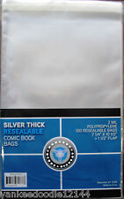 1000 Novas Bolsas Poli de Arquivo de Quadrinhos CSP SILVER AGE RESEALABLE - 7 1/4 X 10 1/2 comprar usado  Enviando para Brazil