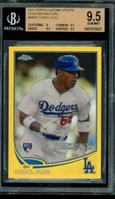 Cartão de novato Yasiel Puig 2013 Topps Chrome atualização refratores dourados #MB41 BGS 9.5 comprar usado Cartão de novato Yasiel Puig 2013 Topps Chrome atualização refratores dourados #MB41 BGS 9.5 comprar usado  Enviando para Brazil