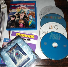 Lot 6, children Dvd's DISCS ONLY)Beauty/Beast,Sm Ft,Minons,BFG, +, usado comprar usado  Enviando para Brazil