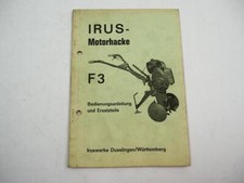 Irus motorhacke betriebsanleit gebraucht kaufen  Merseburg
