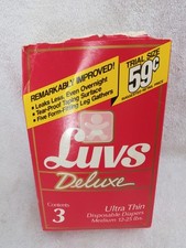 Pacote com 3 fraldas vintage P & G 1987 Luvs Deluxe tamanho experimental Sesame Street Muppets comprar usado  Enviando para Brazil