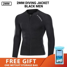 Jaqueta de mergulho neoprene 2MM 3MM roupa de mergulho surf snorkeling subaquático comprar usado  Enviando para Brazil