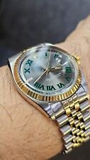 Vintage Rolex Datejust 1601 Relógio Automático Masculino Mostrador Wimbledon Personalizado 1963 comprar usado  Enviando para Brazil