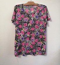 Shirt rose fleurs d'occasion  Bourg-de-Thizy