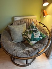 Papasan rattan chair for sale  GLASGOW