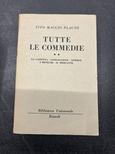 Plauto tutte commedie usato  Viu