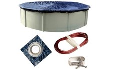Cobertura de piscina bloco de inverno para piscinas acima do solo 33’ pés Acima do solo redondo comprar usado  Enviando para Brazil