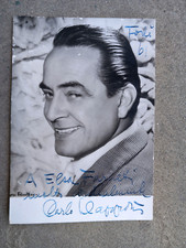 Cartolina autografata carlo usato  Faenza