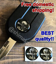 2x LOGOTIPO Ford Mustang SVT Shelby Cobra chave preta emblema FOB, adesivo de resina 16mm comprar usado  Enviando para Brazil