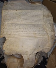 Pergamena manoscritta epoca usato  Napoli