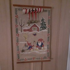 Vintage hessian scandinavian for sale  CHESTERFIELD