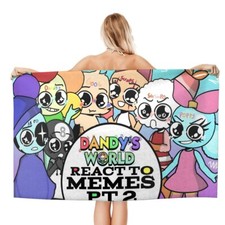 Toalha de praia para Dandy's World crianças meninas meninos presentes secagem rápida viagem leve comprar usado  Enviando para Brazil