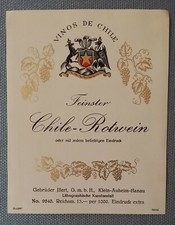 Antiguo Etiqueta de Vino Musteretikett Delicado Chile Tinto Illert Auheim comprar usado  Enviando para Brazil