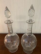 Carafes gravé marguerite d'occasion  Baccarat