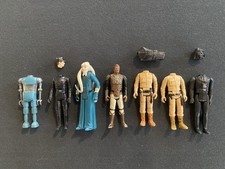 Lote de 7 bonecos colecionáveis Star Wars Kenner vintage 1977 e 1980 batedores danificados comprar usado Lote de 7 bonecos colecionáveis Star Wars Kenner vintage 1977 e 1980 batedores danificados comprar usado  Enviando para Brazil