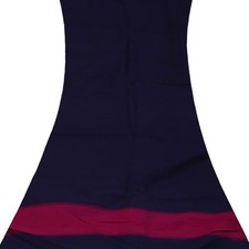 Usado, Ritaglio Di Tessuto Artigianale In Seta Pura 100% Blu Navy Vintage 4YD comprar usado  Enviando para Brazil