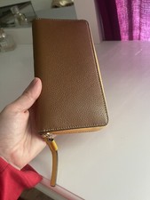 Carteira Continental TORY BURCH Perry Color-Block Couro Macio Zíper-Rosa/Alce comprar usado  Enviando para Brazil
