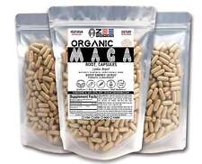 Cápsulas orgânicas de raiz de maca - 1500mg por porção de maca roo orgânico puro natural comprar usado  Enviando para Brazil