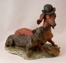 Dachshund resin dogs for sale  LEVEN