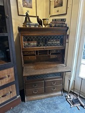 Oak desk barrister for sale  Mamaroneck