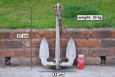 barco iate âncora exibição náutica vintage 57 cm/10 kg - POSTAGEM GRATUITA comprar usado  Enviando para Brazil