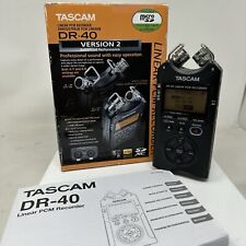 Interface de áudio TASCAM DR-40 4 canais linear PCM versão 2 com caixa e instruções comprar usado  Enviando para Brazil