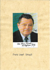 franz josef strauß autogramm gebraucht kaufen franz josef strauß autogramm gebraucht kaufen Deutschland
