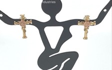 gold cross earrings for sale  Saint Louis
